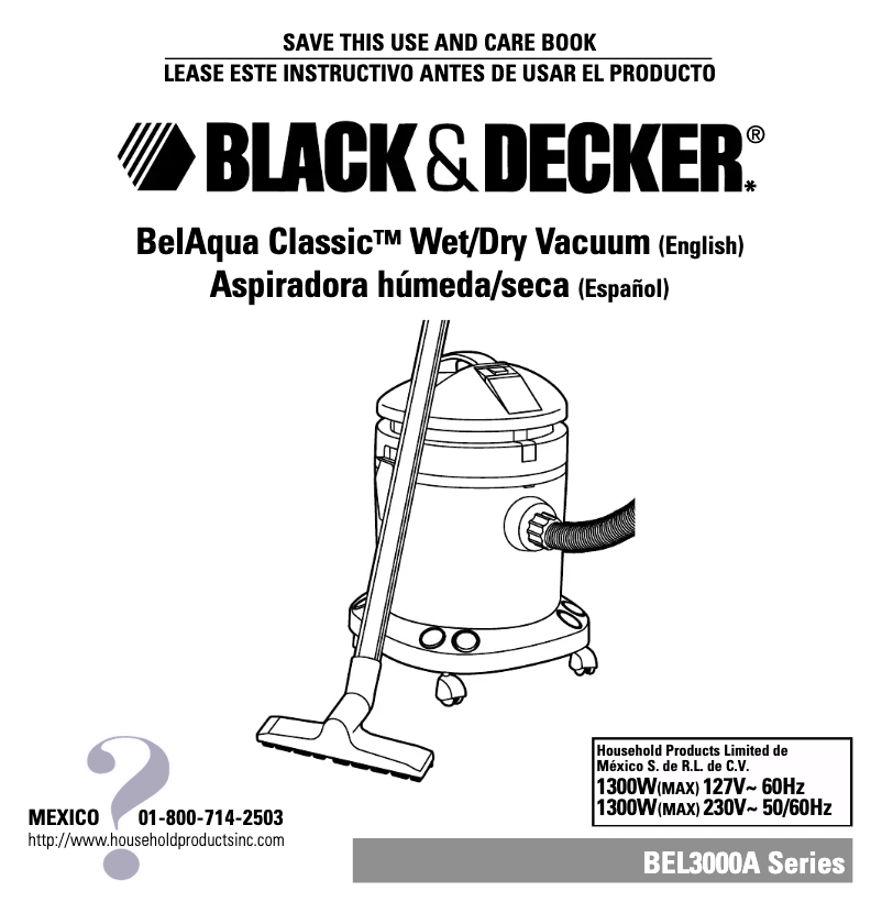 Page 1 de la notice Manuel utilisateur Black & Decker BEL3000A