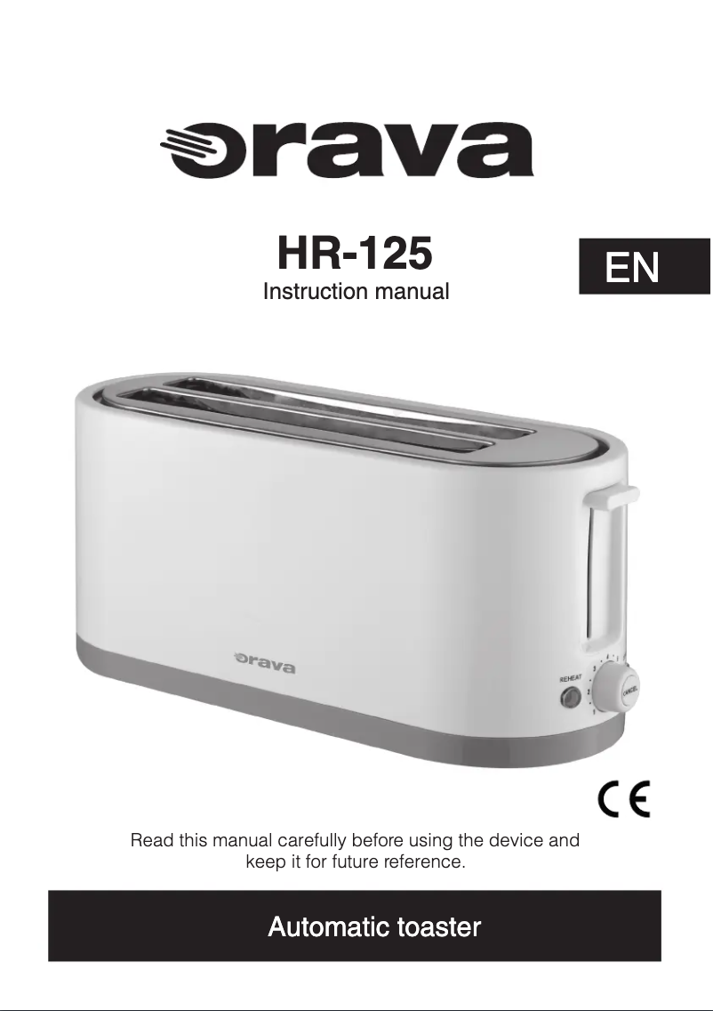 Page n°1 - Manuel utilisateur Orava HR-125