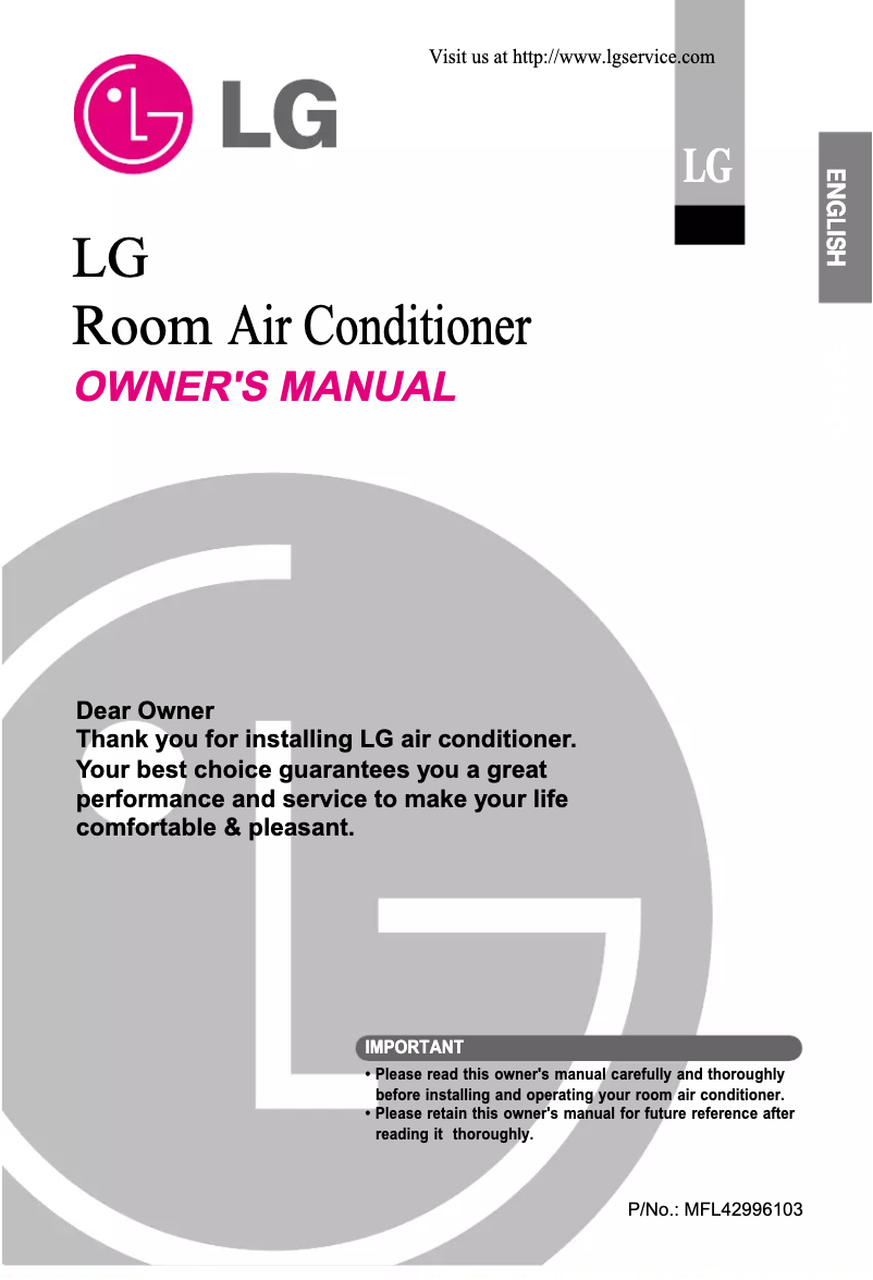 Page n°1 - Manuel utilisateur LG TSUH096EMA0