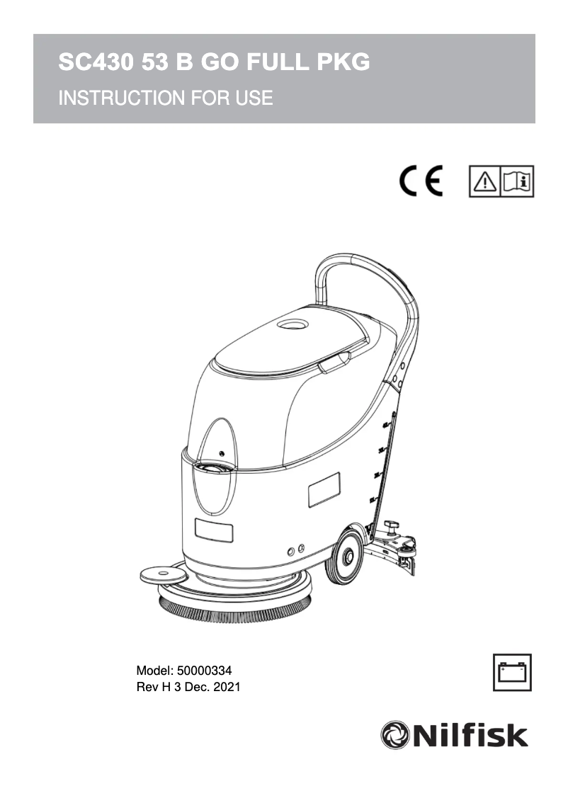 Image de la première page du manuel de l'appareil SC430