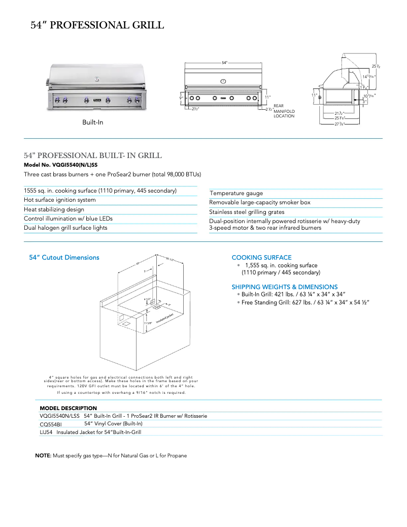 Imagen de la primera página del manual del dispositivo VGIC53024BSMLP