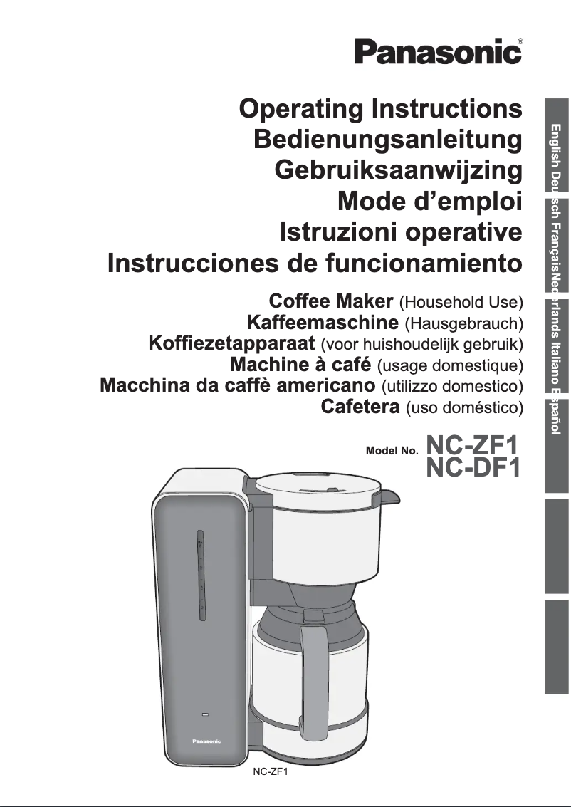 Image de la première page du manuel de l'appareil NC-ZF1HXE
