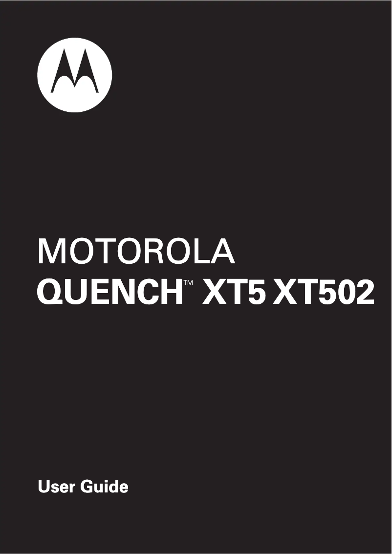 Image de la première page du manuel de l'appareil Quench XT502