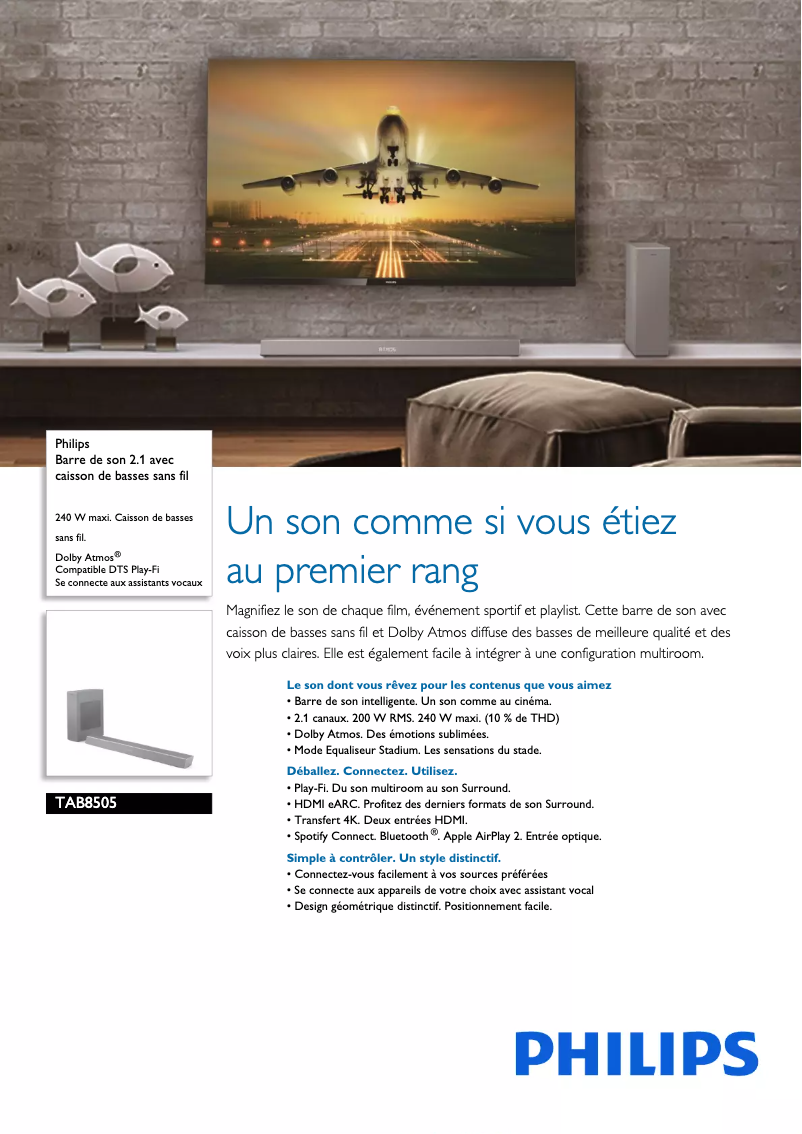 Image de la première page du manuel de l'appareil TAB8505