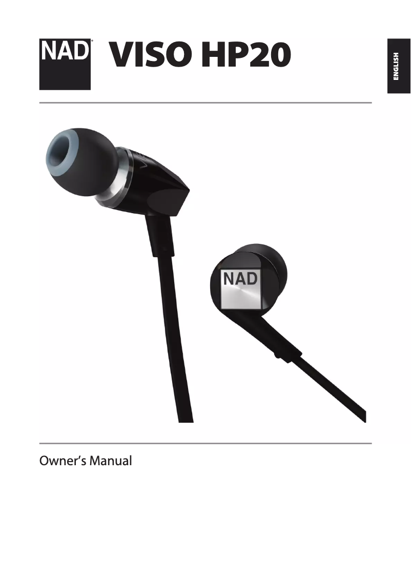 Image de la première page du manuel de l'appareil VISO HP20