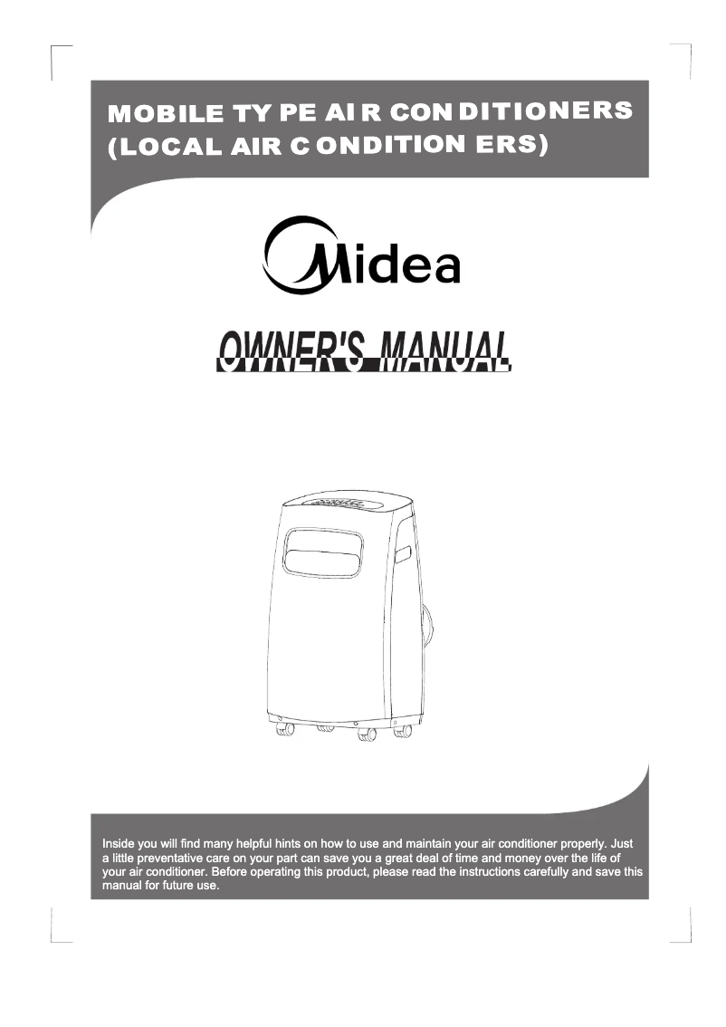 Page 1 de la notice Manuel utilisateur Midea MPF-09CRN1