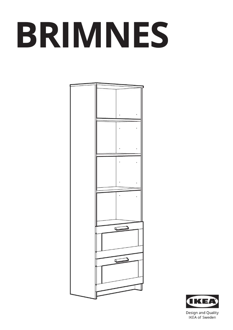Página 1 del manual Manual de usuario Ikea BRIMNES 103.516.86