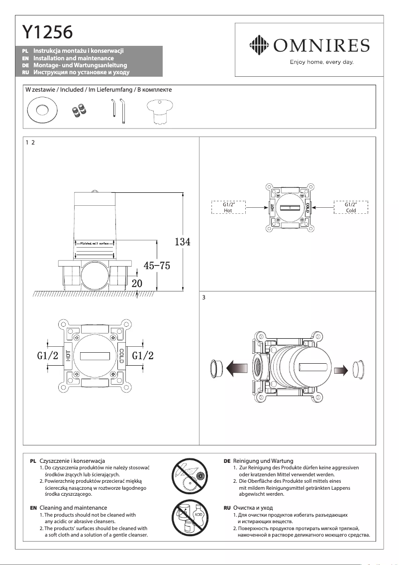 Página 1 del manual Manual de usuario Omnires Y1256