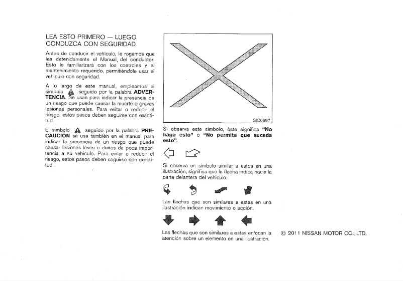 Página 1 del manual Manual de usuario Nissan NV350 Urvan (2012)