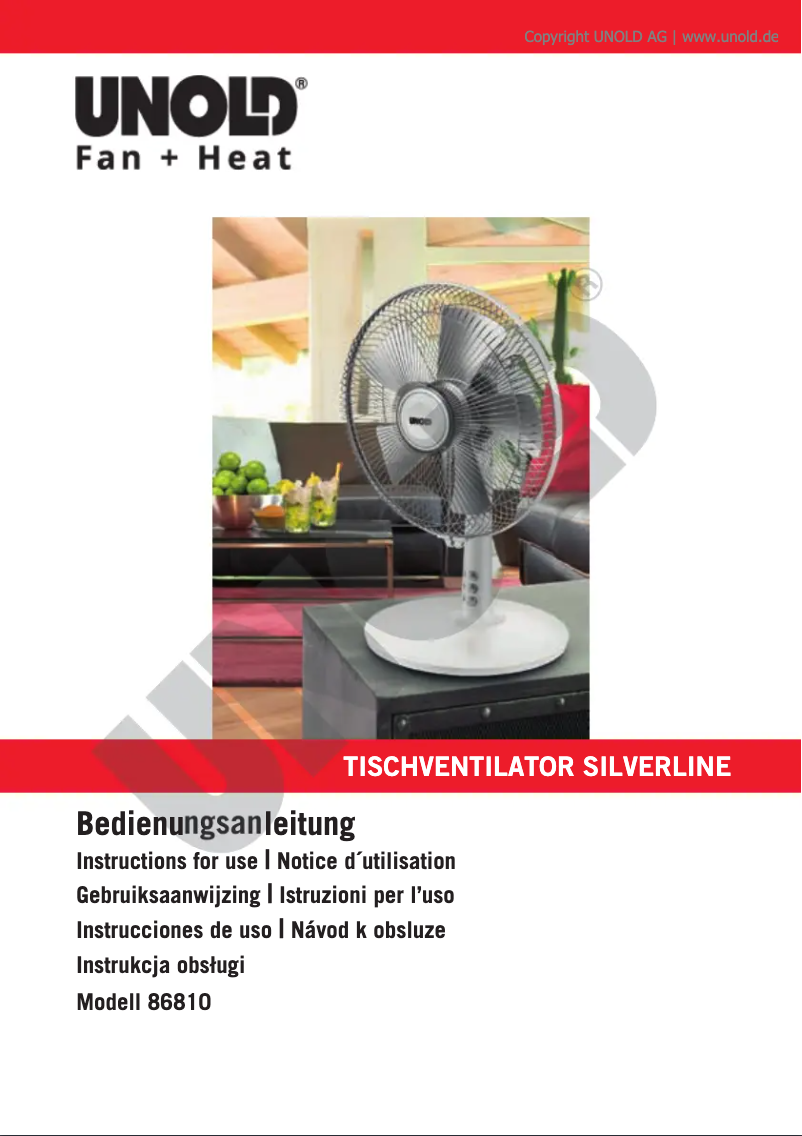 Image de la première page du manuel de l'appareil Silverline 86810