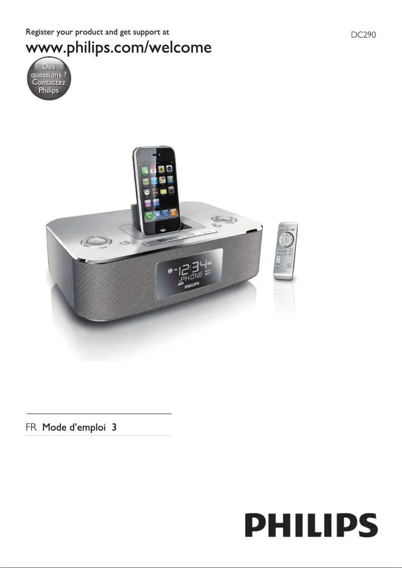 Image de la première page du manuel de l'appareil DC290