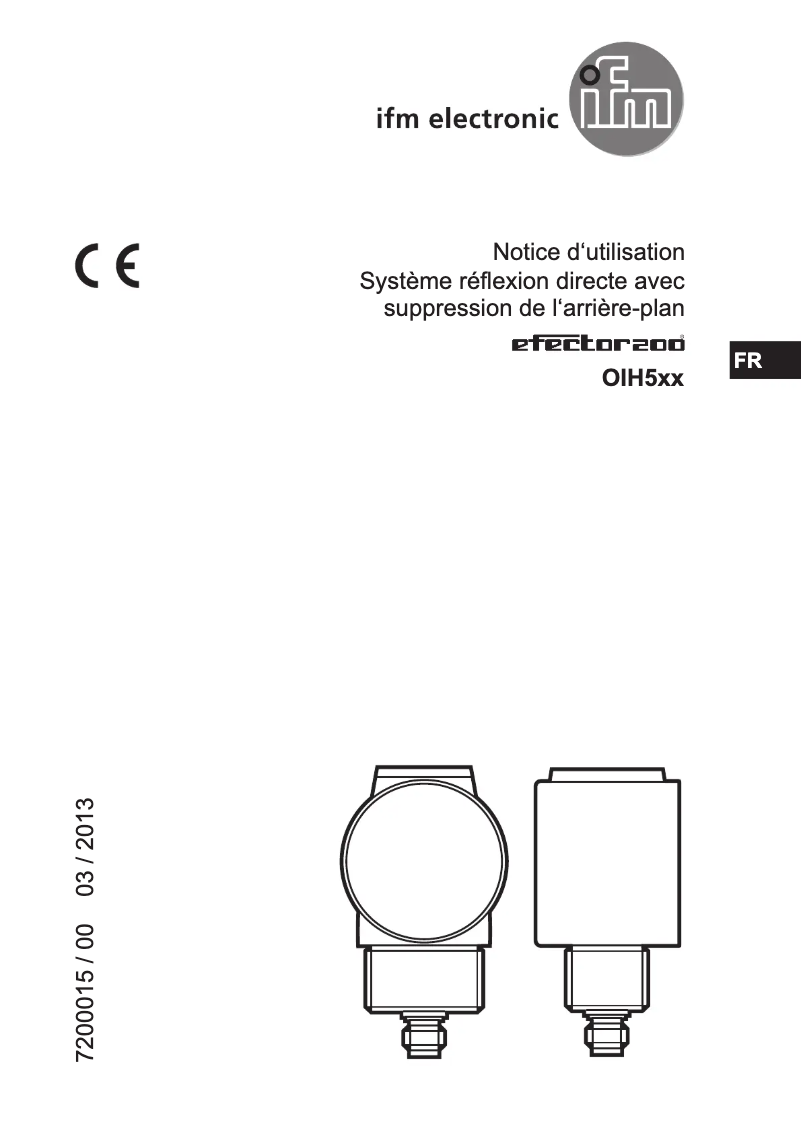 Page n°1 - Manuel utilisateur IFM OIH580