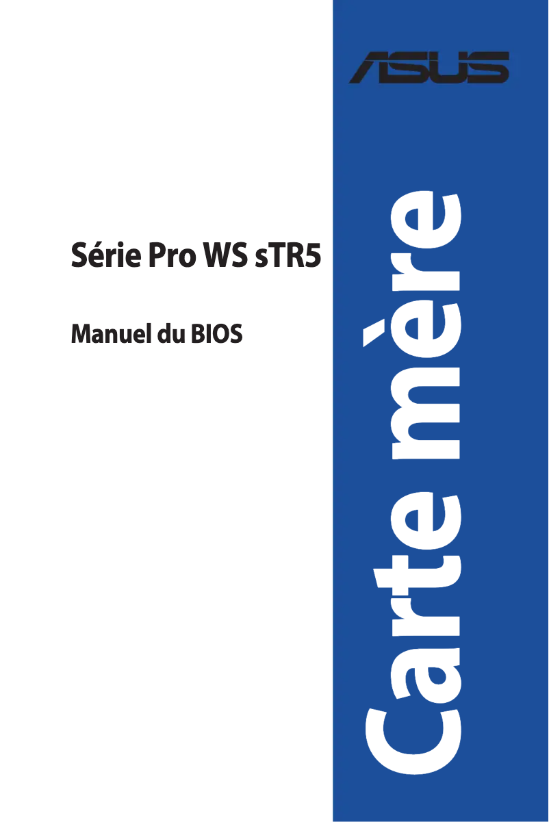 Page n°1 - Manuel utilisateur Asus Pro WS TRX50-SAGE WIFI