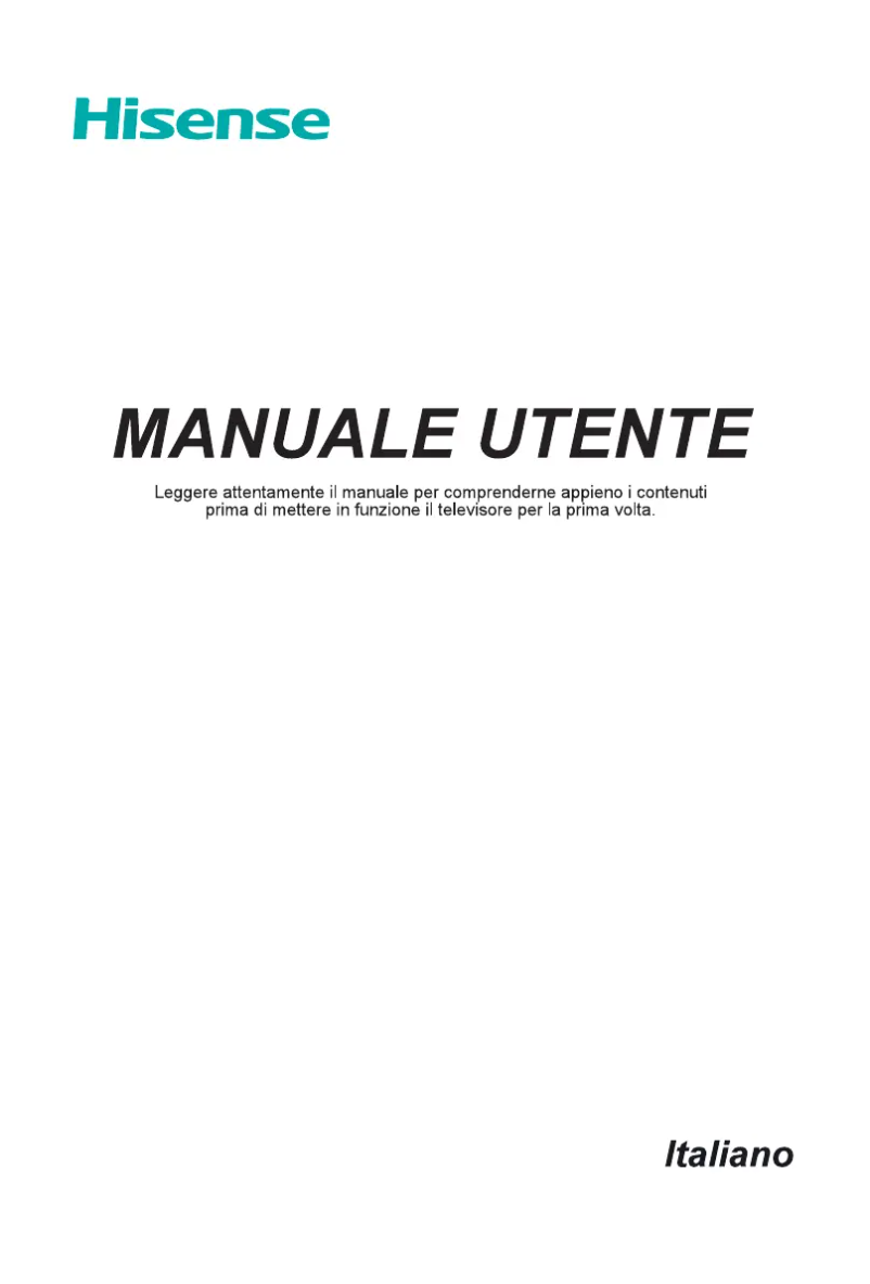Page n°1 - Manuel utilisateur Hisense H32A5820