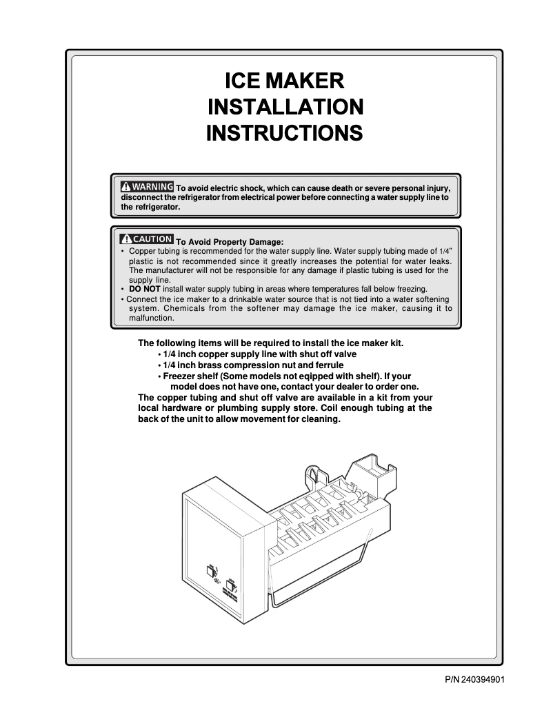 Page 1 de la notice Manuel utilisateur Frigidaire IM115