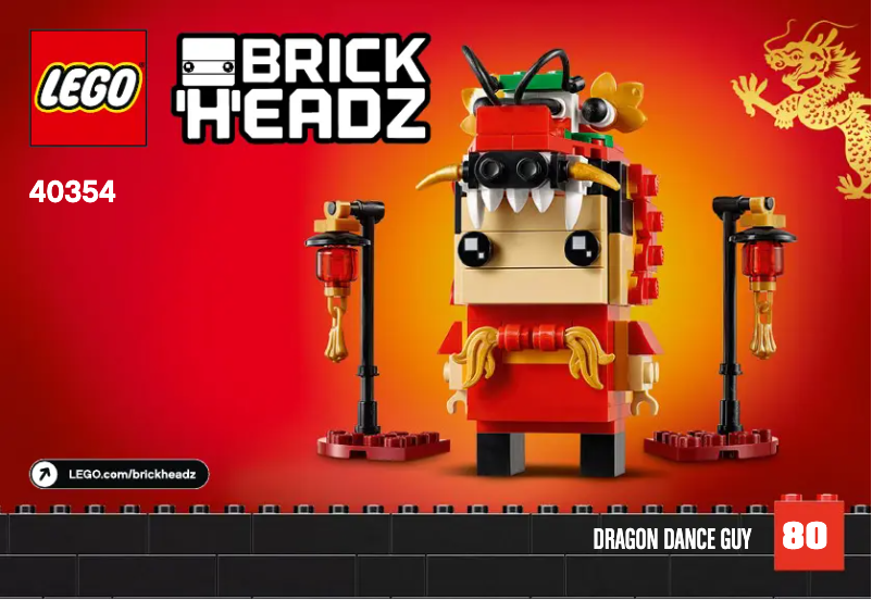 Page n°1 - Manuel utilisateur Lego Brickheadz 40354