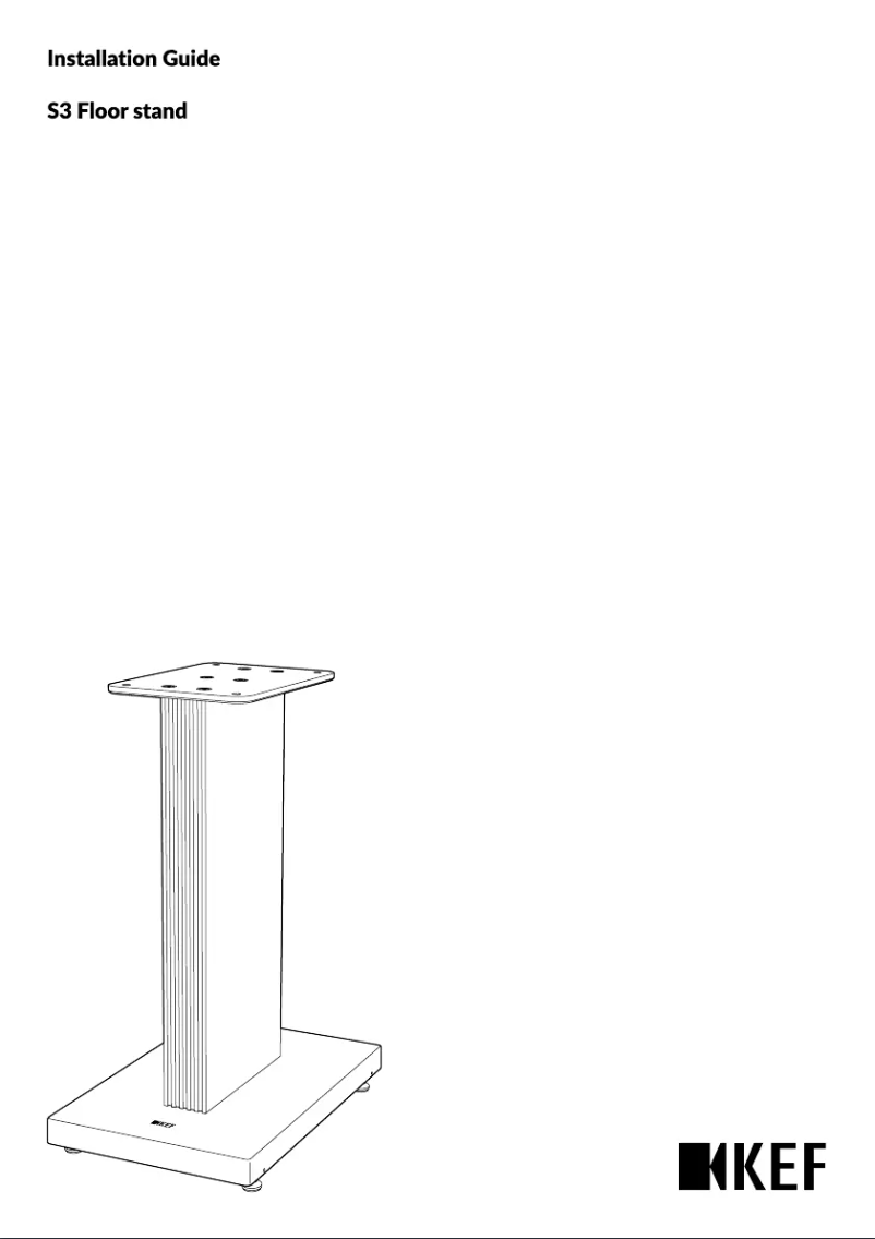 Page n°1 - Guide d'installation KEF S3 Floor Stand