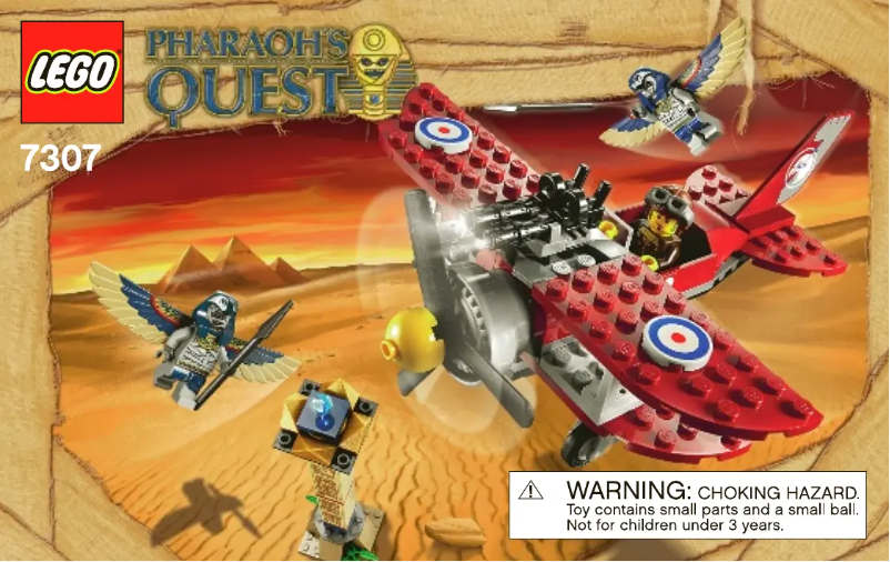 Page 1 de la notice Manuel utilisateur Lego Pharaohs Quest 7307