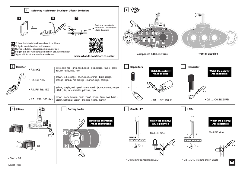 Imagen de la primera página del manual del dispositivo WSL223