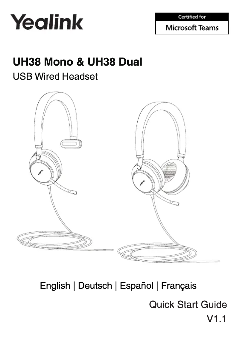 Image de la première page du manuel de l'appareil UH38