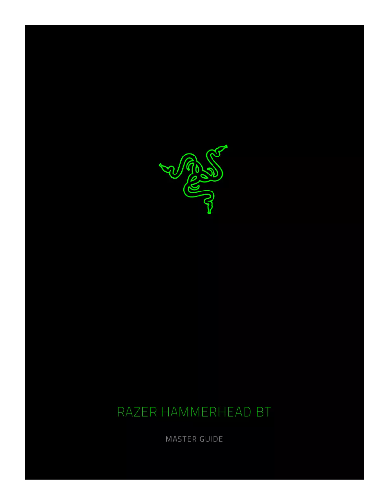 Página 1 del manual Manual de usuario Razer Hammerhead Bluetooth