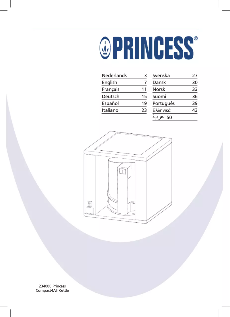 Image de la première page du manuel de l'appareil Compact4All Kettle 234000