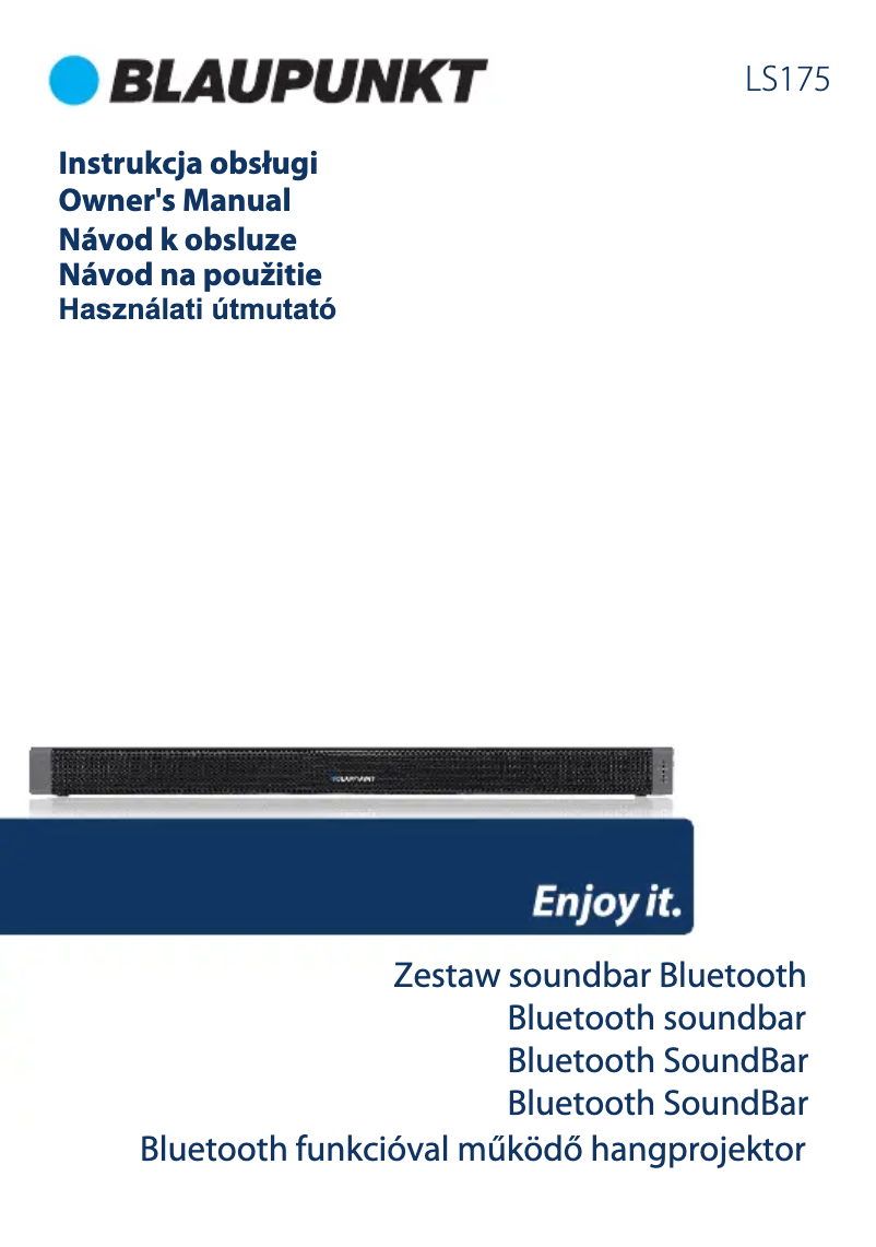 Page n°1 - Manuel utilisateur Blaupunkt LS175