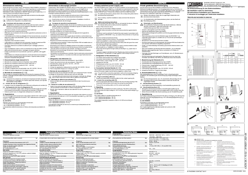 Image de la première page du manuel de l'appareil CACN-3A-1-10-G2