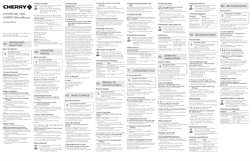 Image de la première page du manuel de l'appareil WheelMouse