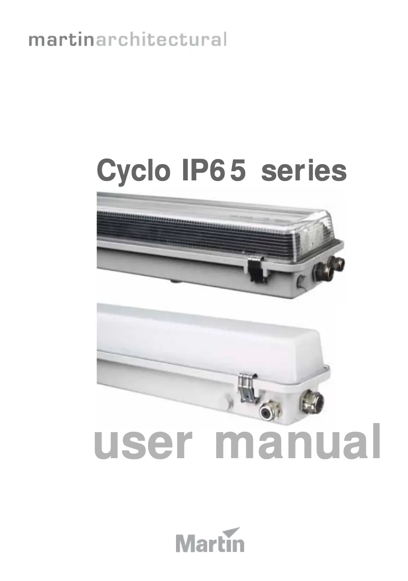 Page 1 de la notice Manuel utilisateur Martin Cyclo IP65 Series