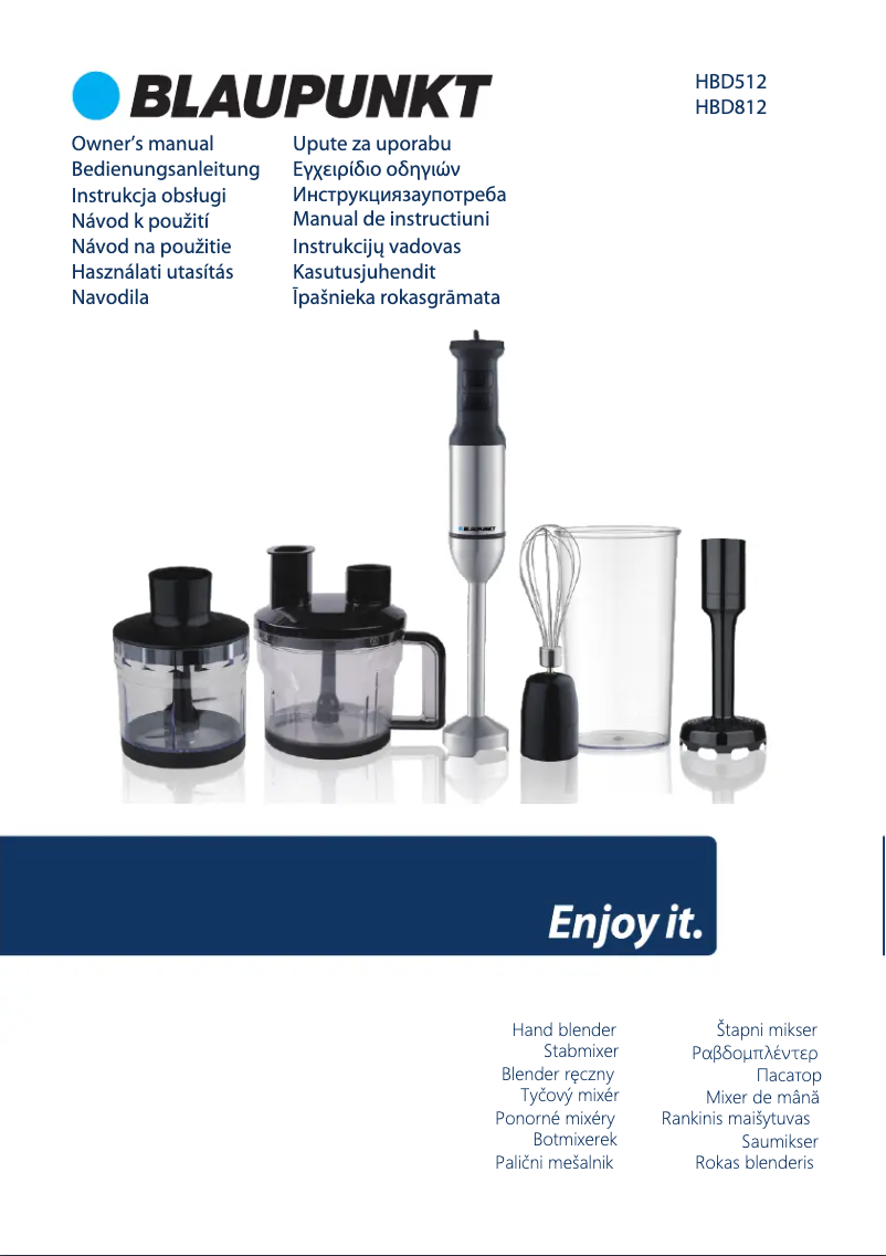 Page 1 de la notice Manuel utilisateur Blaupunkt HBD812