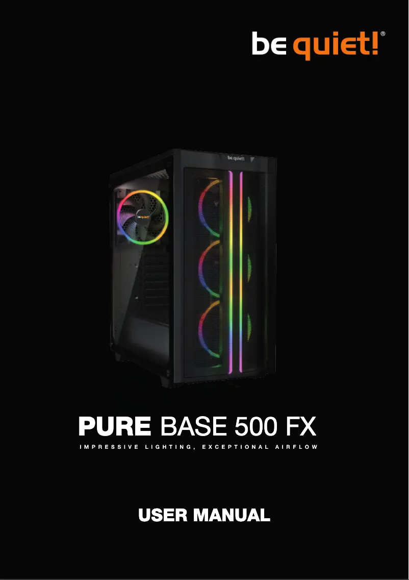 Page 1 de la notice Manuel utilisateur Be Quiet! Pure Base 500 FX