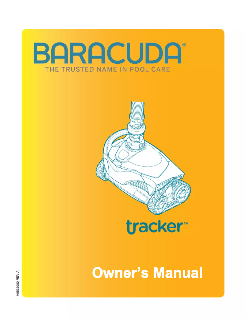 Page 1 de la notice Manuel utilisateur Baracuda Tracker