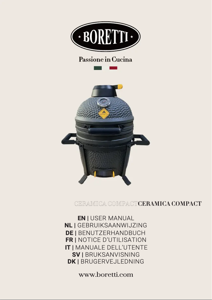Page n°1 - Manuel utilisateur Boretti Ceramica Compact
