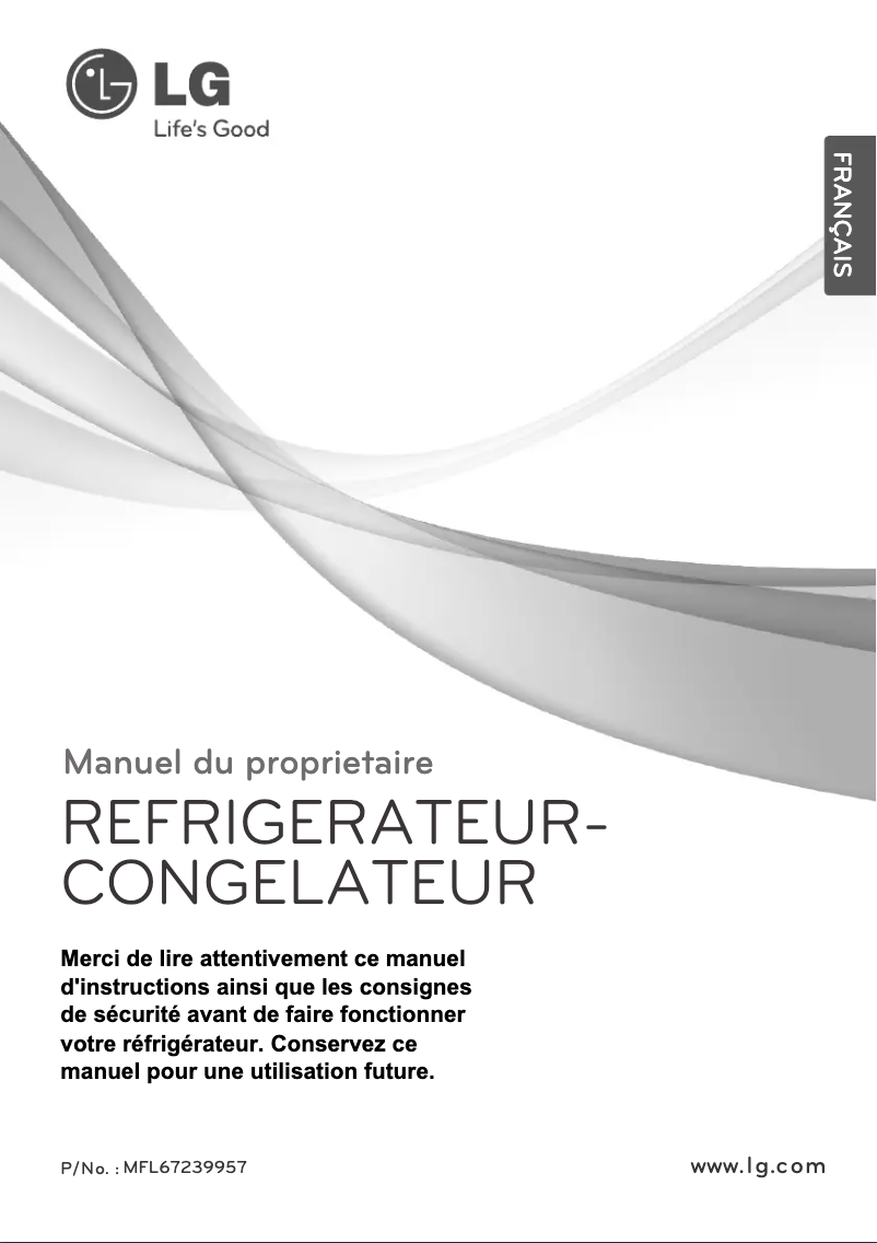 Image de la première page du manuel de l'appareil GR-M702GLHX