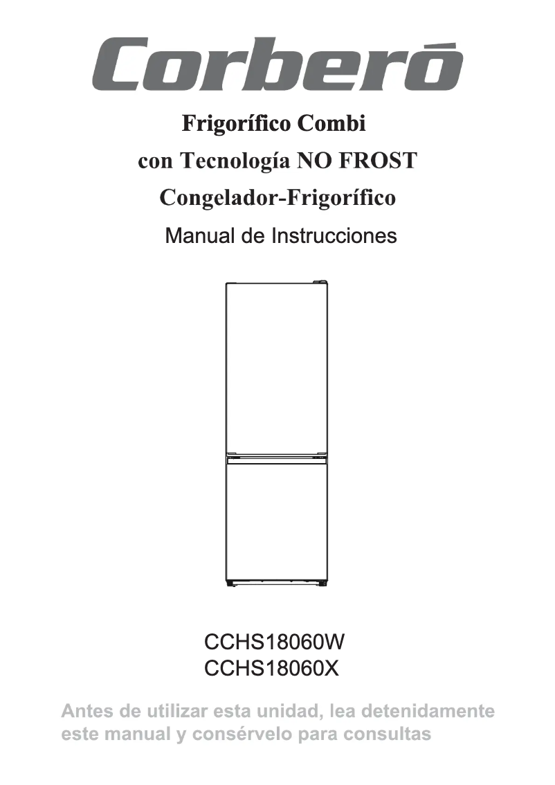 Page n°1 - Manuel utilisateur Corbero CCHS18060X