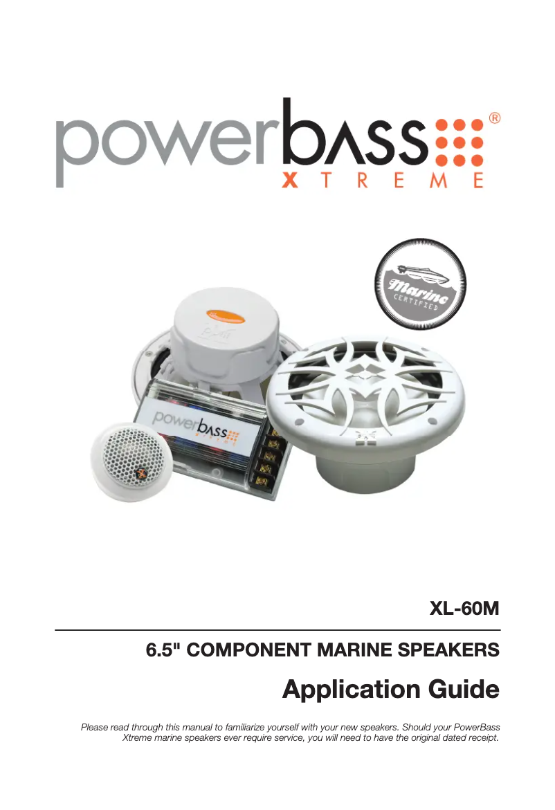 Page 1 de la notice Manuel utilisateur PowerBass Xtreme XL-60M