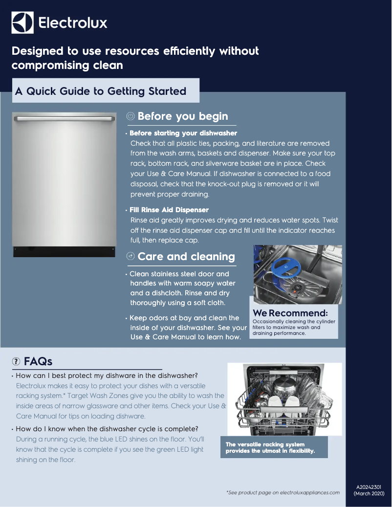 Image de la première page du manuel de l'appareil EDSH4944AS