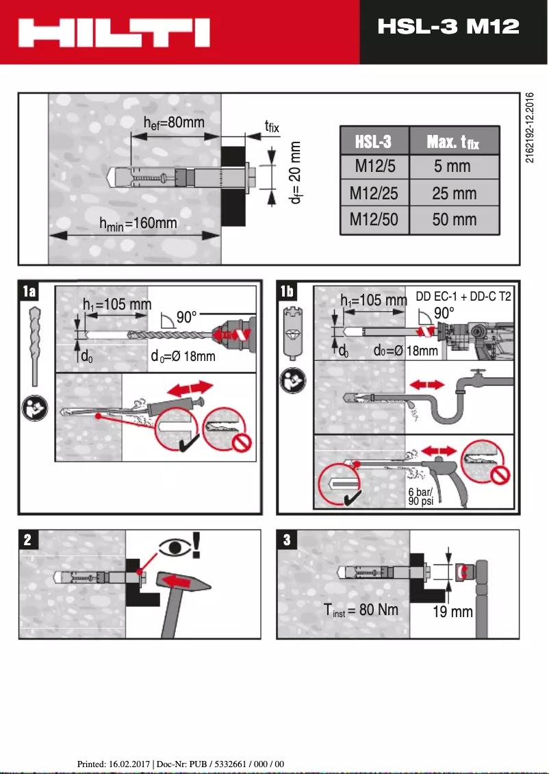 Page n°1 - Manuel utilisateur Hilti HSL-3