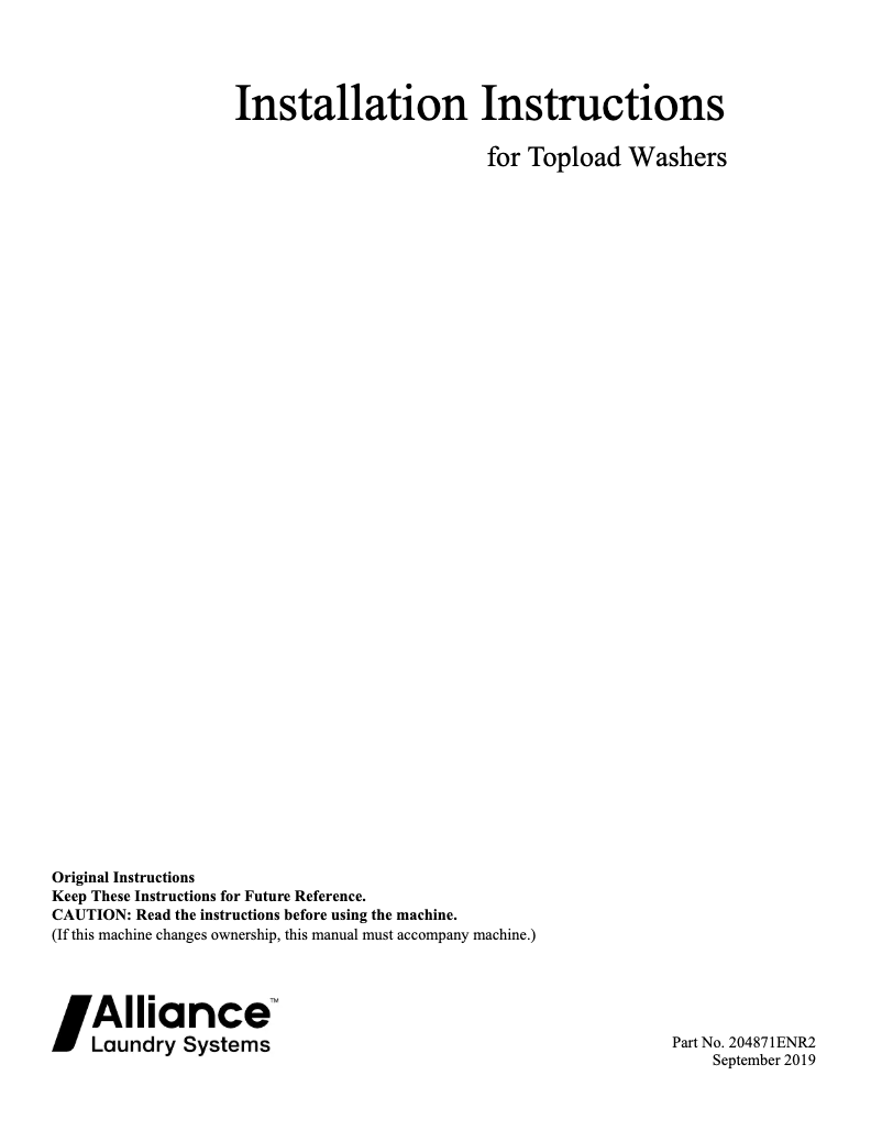 Image de la première page du manuel de l'appareil TC5003WN