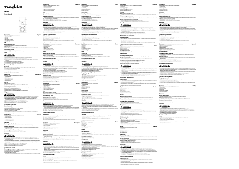 Page 1 de la notice Manuel utilisateur Nedis TIME03