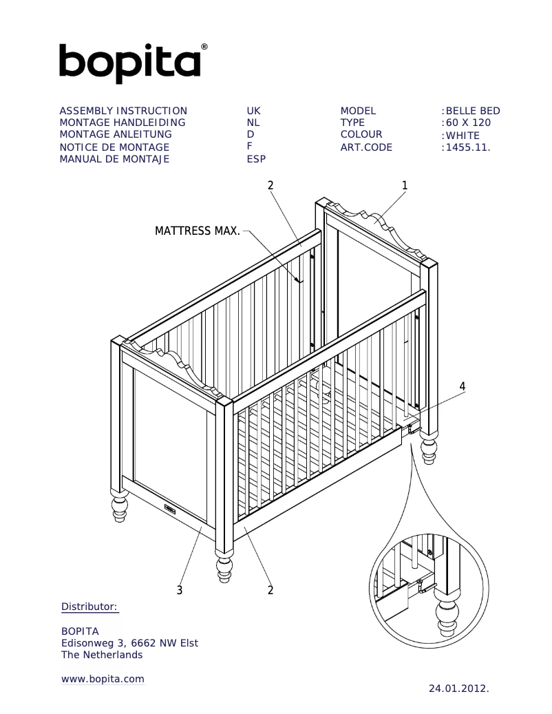 Page n°1 - Manuel utilisateur Bopita Belle