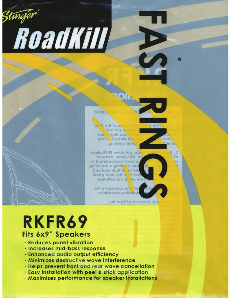 Image de la première page du manuel de l'appareil Roadkill RKFR69