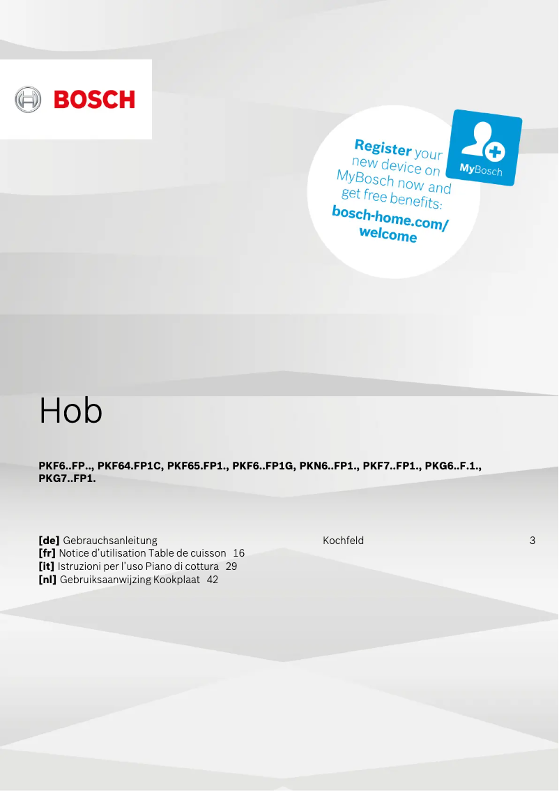 Página 1 del manual Manual de usuario Bosch HBD72PS51