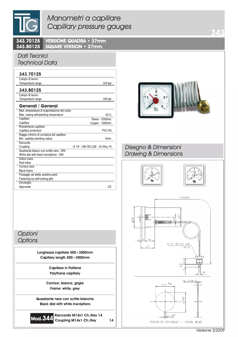 Page 1 de la notice Manuel utilisateur Fantini Cosmi 343