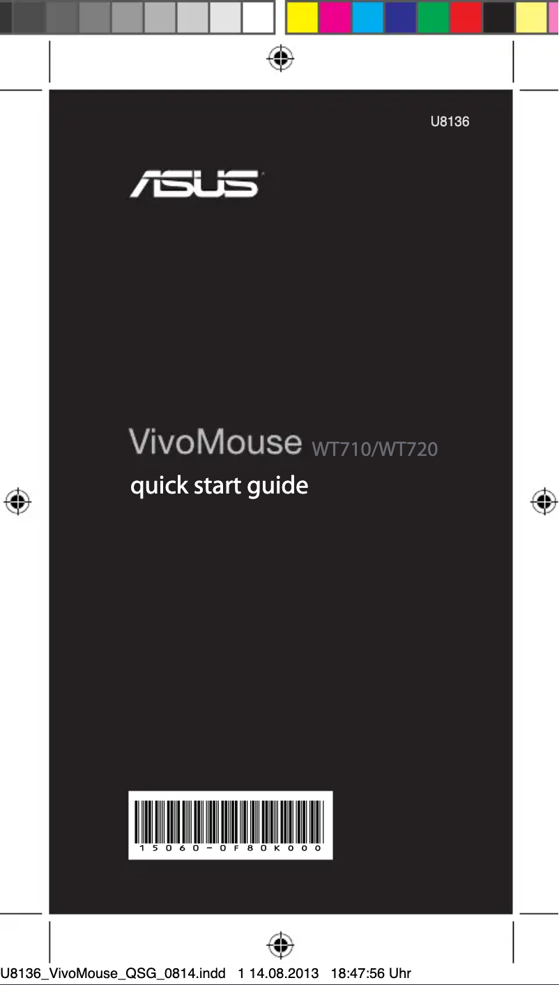 Page 1 de la notice Manuel utilisateur Asus VivoMouse WT710