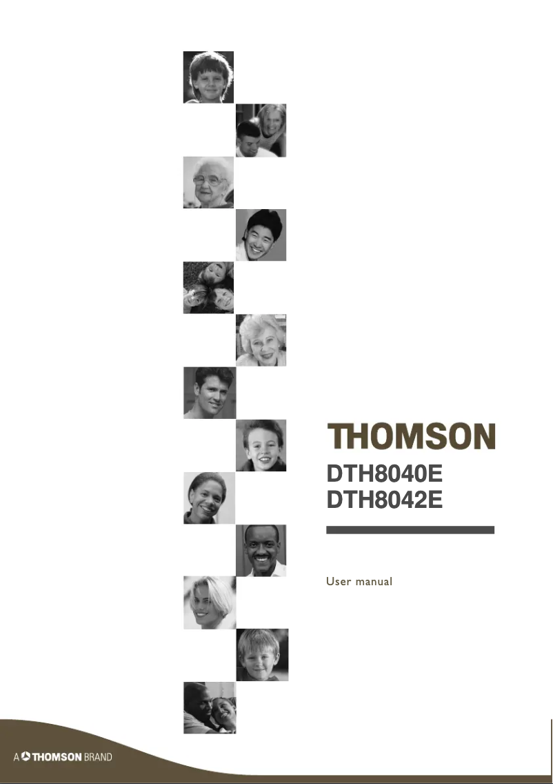 Page n°1 - Manuel utilisateur Thomson DTH8040