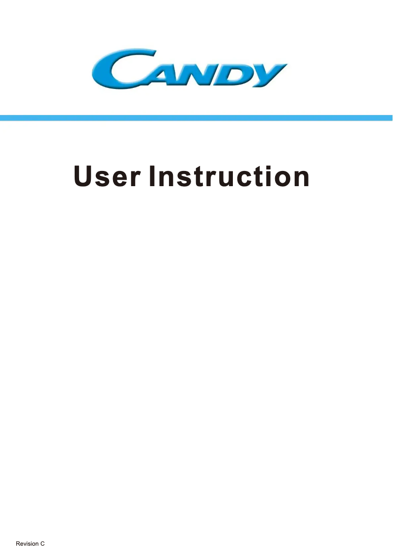 Page n°1 - Manuel utilisateur Candy CCG1S 518EX