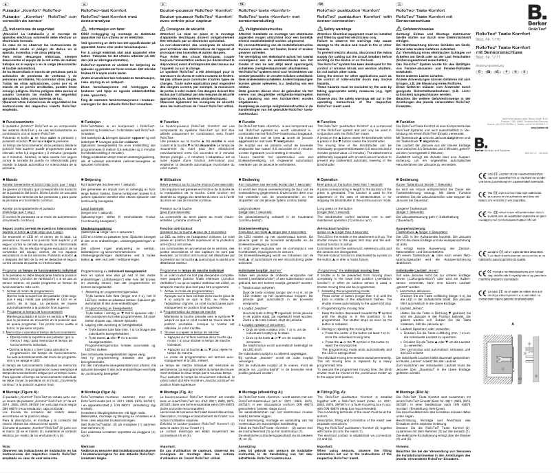 Página 1 del manual Manual de usuario Berker 177049