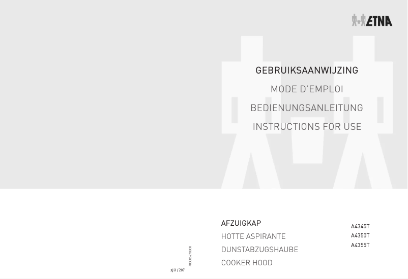 Image de la première page du manuel de l'appareil A4355T